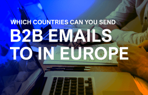 Which countries can you send B2B emails to in Europe Banner